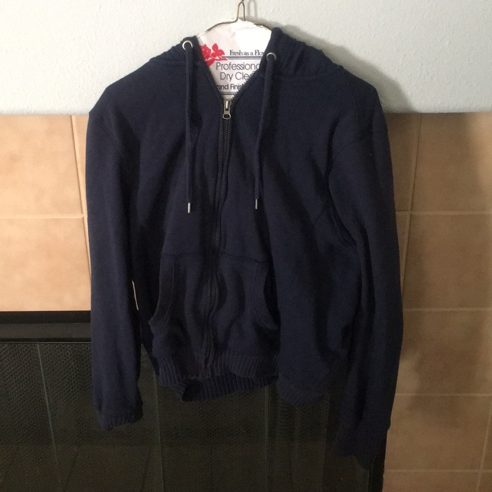 Navy Blue Plus Size Jacket